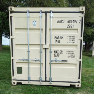 20' One Trip - Beige_FrontShipping Container, Shipping container for sale, conex, rent storage container, new conex, cargo container, new shipping container, new cargo container, storage trailer, storage container, steel storage container, portable storage container, storage trailer, sea container