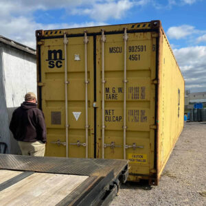 Yellow used 20' shipping container Charleston, Charleston SC shipping container for sale, Shipping container for sale Charleston, conex Charleston, rent storage container Charleston, conex, cargo container, used shipping container, used cargo container, storage trailer, storage container, steel storage container, portable storage container, storage trailer, sea container
