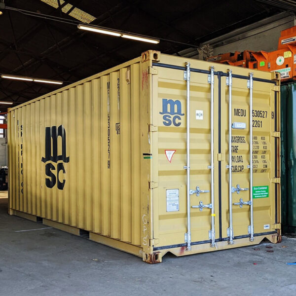 Yellow used 20' shipping container Charlotte, Charlotte NC shipping container for sale, Shipping container for sale Charlotte, conex Charlotte, rent storage container Charlotte, conex, cargo container, used shipping container, used cargo container, storage trailer, storage container, steel storage container, portable storage container, storage trailer, sea container