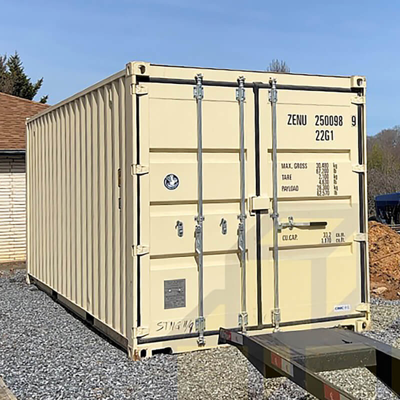 20ft Standard New One-Trip Shipping Container Beige