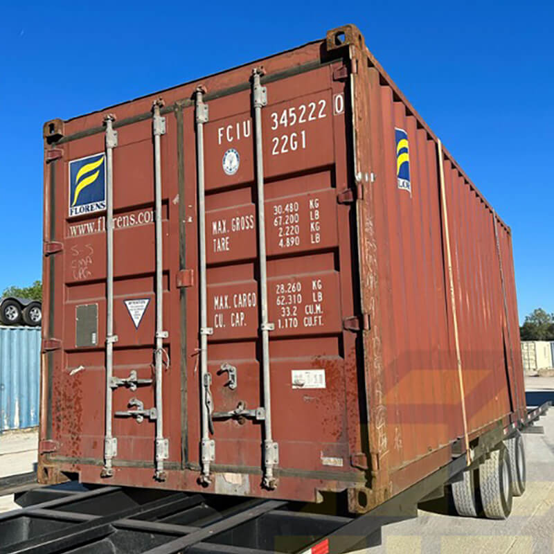 20ft Standard Used WWT Shipping Container Brown