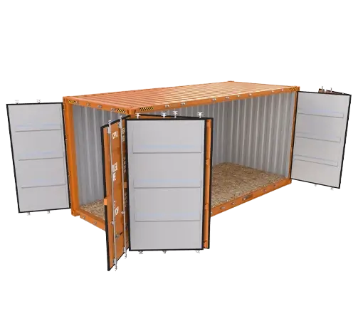Open Side Shipping Container