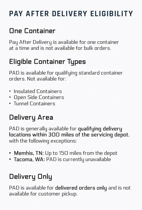 PAD Eligibility